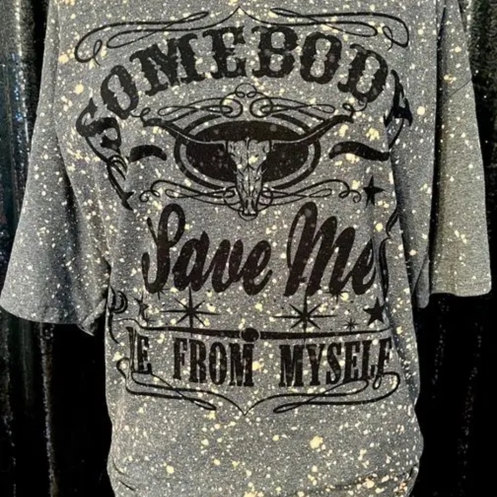 Gray Graphic Short Sleeve Tee